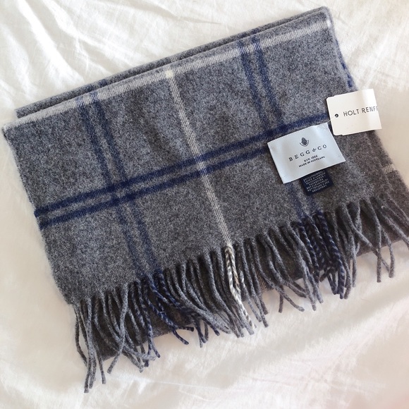 Begg and Co men’s scarf wool cashmere - Picture 2 of 3